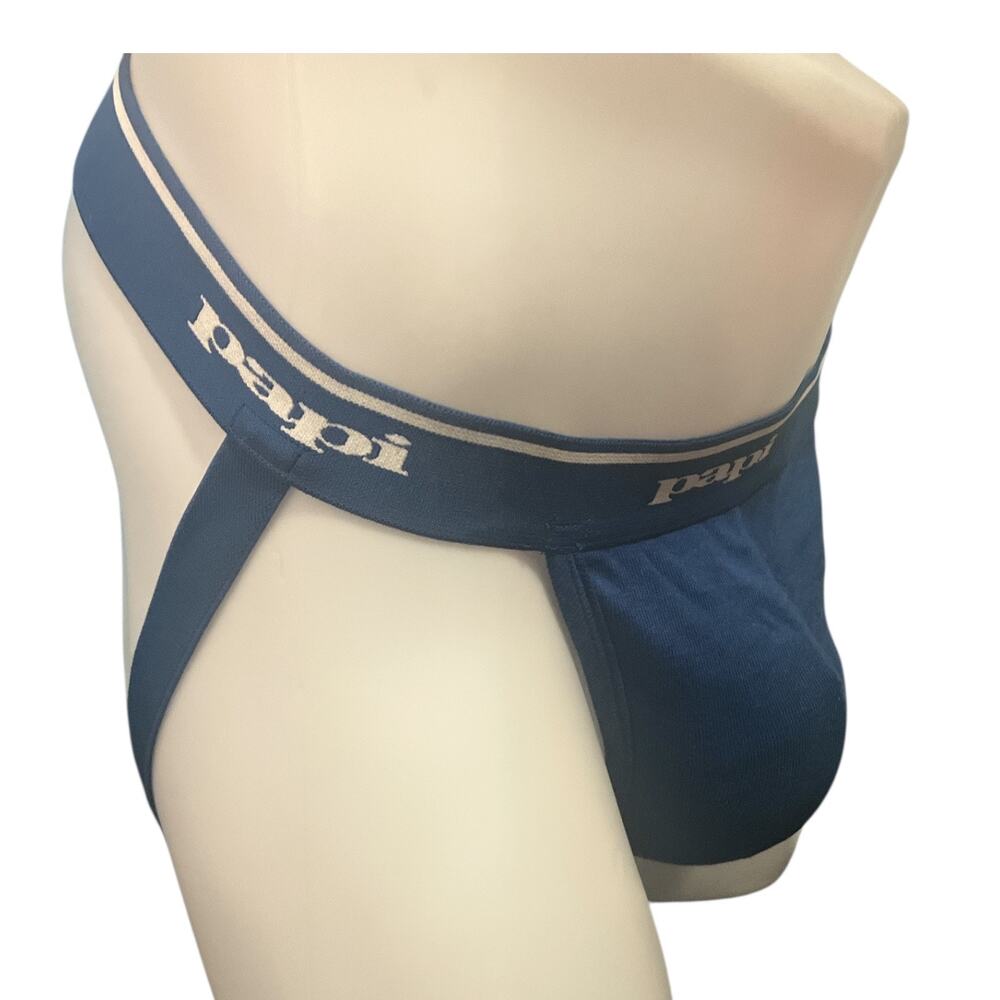 Papi Rib Jockstrap Blue Large - Picture 3 of 6